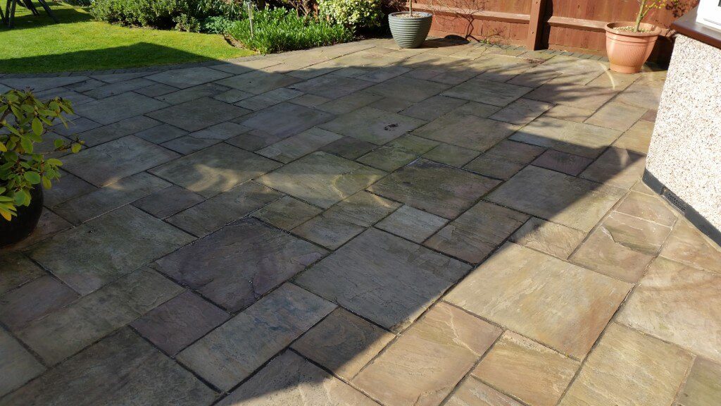 Natural Stone Patio Before