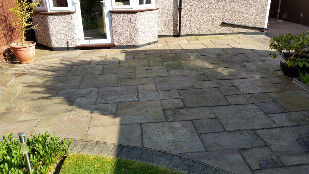 Natural Stone Patio Before